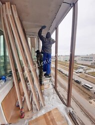 Замена остекления на теплое в авангарде рама в раме ЖК Медный Всадник Лыжный дом 8 (9)