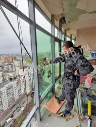 Замена теплого фасадного остекления Татпроф на еще теплее, в ЖК Твин Пикс, если не боитесь высоты. Панорамные ПВХ окна и двери. (17)