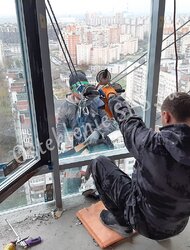 Замена теплого фасадного остекления Татпроф на еще теплее, в ЖК Твин Пикс, если не боитесь высоты. Панорамные ПВХ окна и двери. (20)