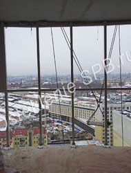 Остекление балкона спб в ЖК Небо Москвы, демонтаж старого остекления